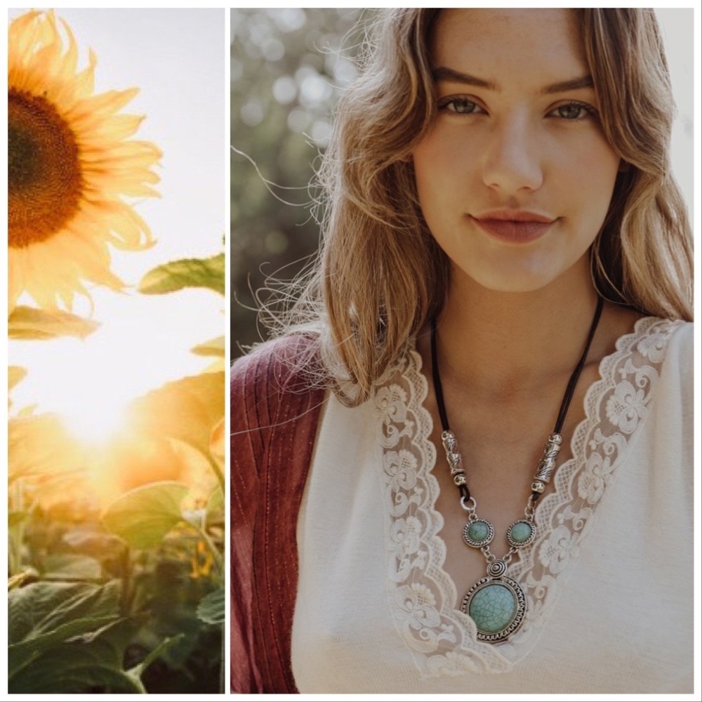 Mad about Turquoise Pendant Necklace - Picture 8 of 8